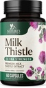 Estratto di cardo di latte 1000mg - formula di disintossicazione e riparazione del fegato con l'estratto di leone - Supplemento di fegato di erbe - Il cardo di latte della natura w/Silymarin Marianum, sostiene la salute del fegato - 60 capsule