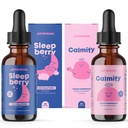 JoySpring Magnesium Citrate Liquid & Magnesium Glycinate e Sleepberry Melatonin 1MG per bambini