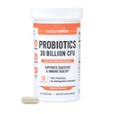 NatureWise Max Probiotici per Donne & Uomini - 30 miliardi di CFU 18 Strains con Prebiotici - Per Gut & Salute Digestiva - Capsule Rilassati, Senza Glutine - 60 Capsule[2-Month Fornitura]