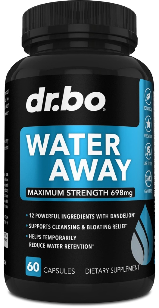 Pillole d'acqua Diuretici per la conservazione dell'acqua - Pillole naturali di diuretici di erbe supplementi diuretici per lo stomaco Bloating Leg Swelling Relief - Ridurre Fluid Pill Bloat per le gambe gonfi Supplemento ai piedi