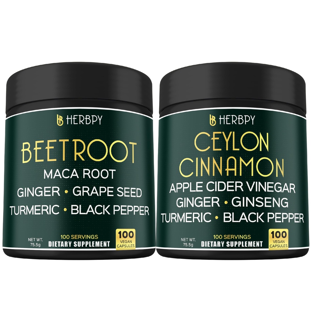 Bundle 6in1 Beet Root Capsule & 6in1 Premium Ceylon Cinnamon Integratori