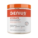 Il Genius Brand Genius Hydrate - Supplemento elettrolita per l'idratazione quotidiana - Acqua di cocco - Senza zucchero - 8 Minerali essenziali & Nutrienti - Non OGM - Anelli di pesca acida - 50 Serve