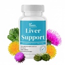 Detossi e Riparazione del fegato - Integratore di cardo al latte con clorofilla, enzimi digestivi, carciofo e dadelione per il supporto della vescica naturale, 30 capsule vegane