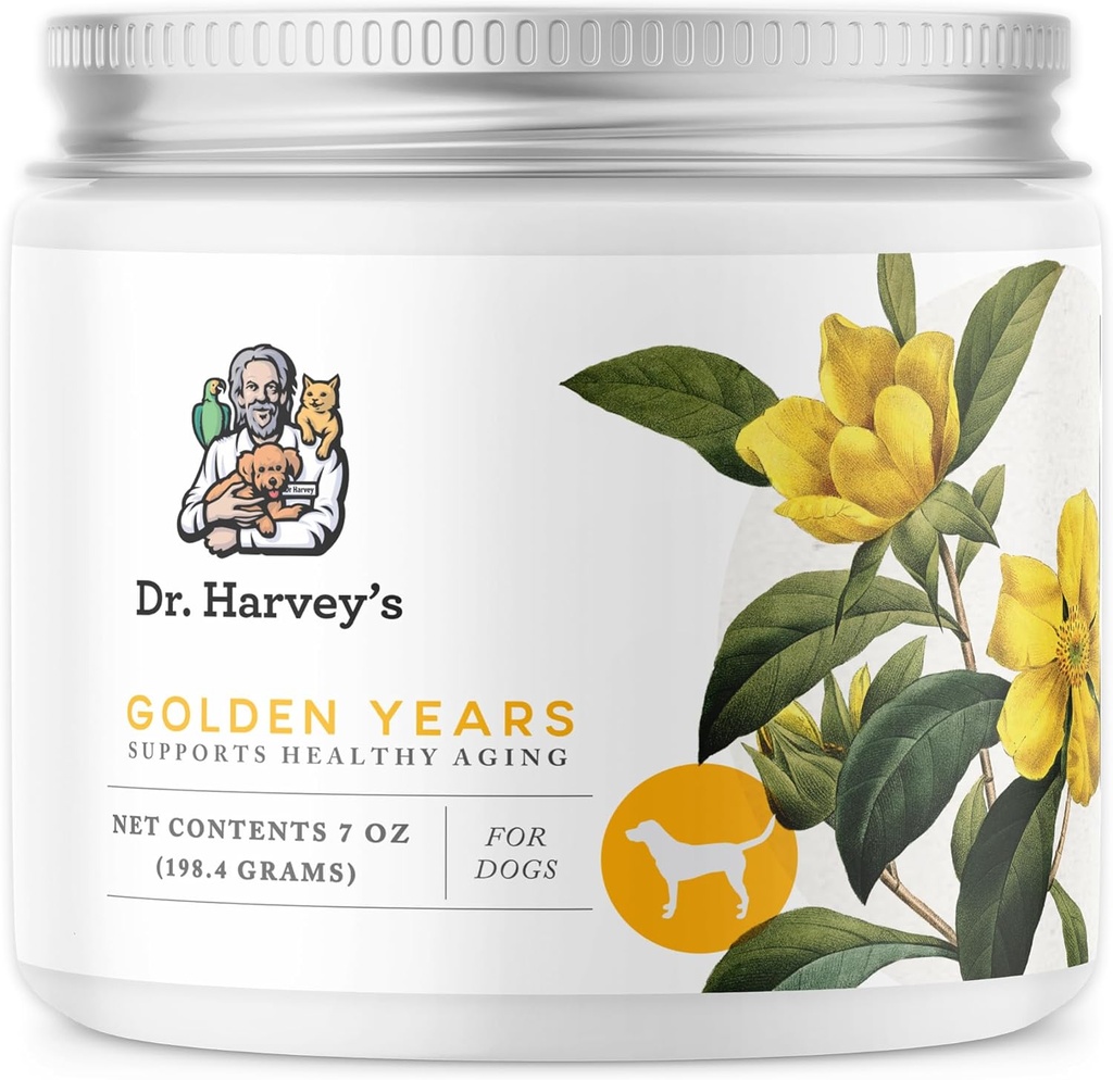 Dr. Harvey's Golden Years Geriatric Herbal Supplemento per cani anziani, 7 Oz