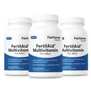 Fairhaven Salute 3 mesi di fornitura FertilAid per gli uomini Prenatal Male Fertilità Supplemento | Conta e Motilità Supporto Pre Concezione per Lui | Supporto Fertilità Include, Zinco e Folate | 90 capsule