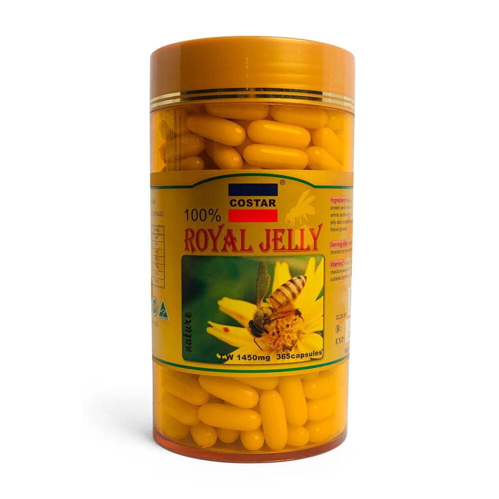 Royal Jelly Supplement 1450mg – 365 Capsule – Ricco di Nutrienti per Vitalità e Benessere – Made in Australia