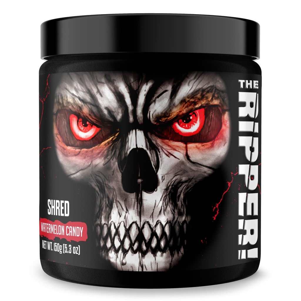 JNX SPORTS The Ripper! Bruciatore grasso termogenico - Watermelon Candy 30 Serve | Advanced Fast Acting Thermogenic Pre-Workout, Appetite Suppressant per uomini e donne