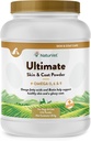 NaturVet Ultimate Skin & Coat Powder Pet Supplement per Cani & Gatti – Include Omegas 3, 6, 9, Biotina, Vitamine – Per Cappotti Cani Sani, Cat Skin – Tasty Food Topper per Animali – 4 lbs.