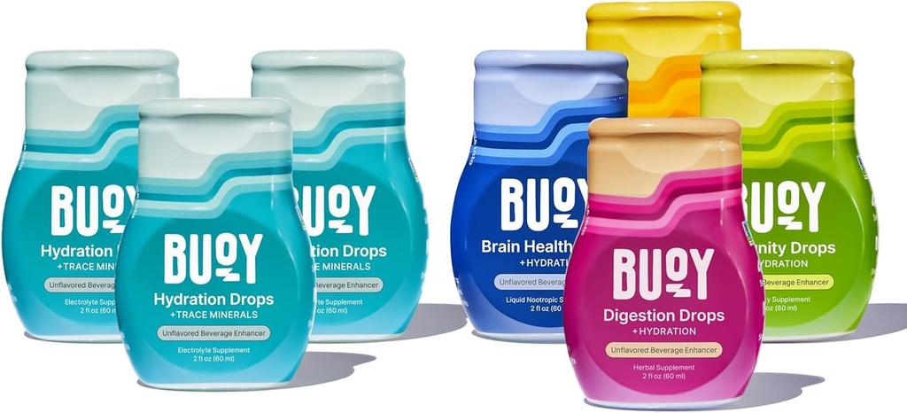 Buoy Electrolyte Drops Variety Pack Bundle 280 Servings | No Sugar, No Sweeteners