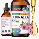BIO KRAUTER Echinacea Gocce - Supporto Immune naturale - Integratore di tintura Echinacea - Vegan, Alcol & Sugar Gocce libere - 4 Fl.Oz.