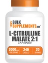 BulkSupplements.com L-Citrulline Malate Capsule - come L-Citrulline Malate 2:1, Nitric Oxide Supplement - Gluten Free, 8 Capsule per Serving (3000mg), 240 Count (Pack of 1)