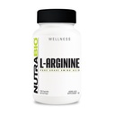 NutraBio L-Arginina Supplemento, 750mg – Precursore Nitrico di Ossido, Supporta il flusso sanguigno, la salute vascolare e la crescita muscolare- L Arginina Integratori per Uomini e Donne- 120 capsule
