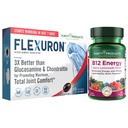 Prodotti di purezza Formula mista Flexuron + B-12 Energy Melt Flexuron (olio secco, acido ialuronico a basso peso molecolare, astaxantina) - B12 Energy Melt (metilcobalamin B12, vitamina D3, Biotin +More)