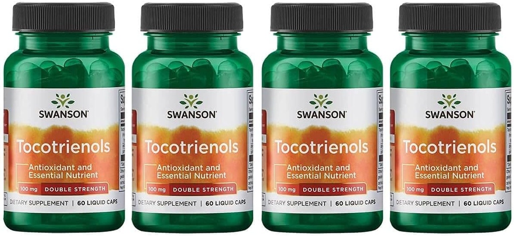 Cigno doppio resistenza Tocotrienols - Antiossidante - (60 capsule liquide, 100 mg ogni) 4 confezione