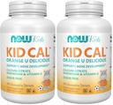 NOW Supplementi, Kid Cal con Citrato di Calcio, Magnesio e Vitamina D, Arancio di Tart, 100 Chewables, Imballaggio Vary May (Pacchetto di 2)