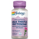 SOLARAY Latte Thistle Phytosome con Artichoke, Dandelion e Ginger - Estratto di cardo del latte che fornisce 15% Silybin - Integratore del fegato - Garanzia di 60 giorni, Lab verificato - 60 Serve, 60 VegCaps
