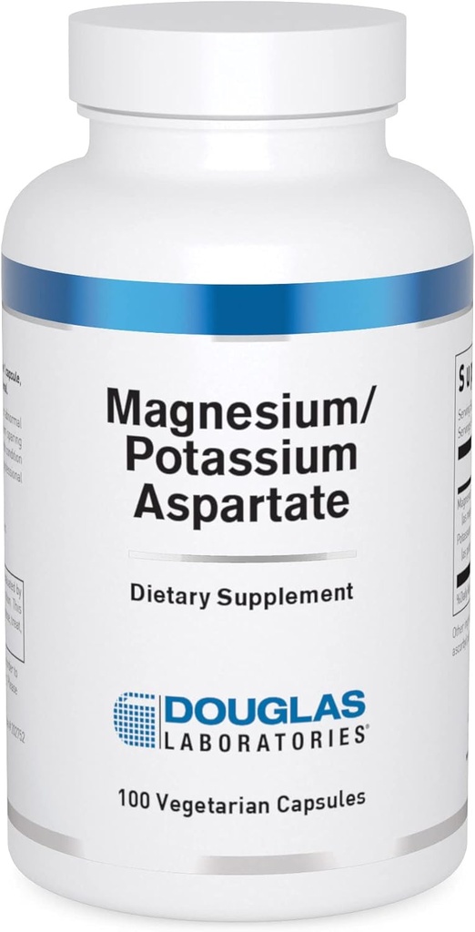 Douglas Laboratories Magnesium/Potassium Aspartate | Supporta la salute cardiovascolare e la contrattualità muscolare scheletrale | 100 capsule