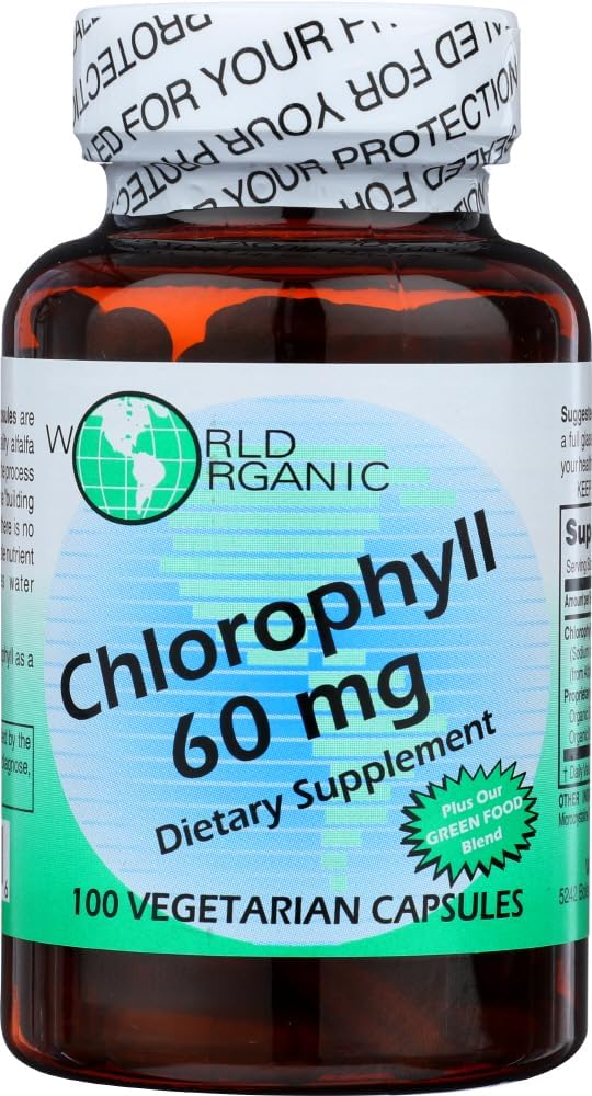 Clorofilla organica mondiale 60MG, 100 CP