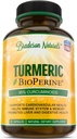 Curcumina currica con BioPerine 1500mg - Supporto infiammatorio naturale e sano con 95% Curcuminoidi standardizzati per potenza e assorbimento - 60 capsule con pepe nero