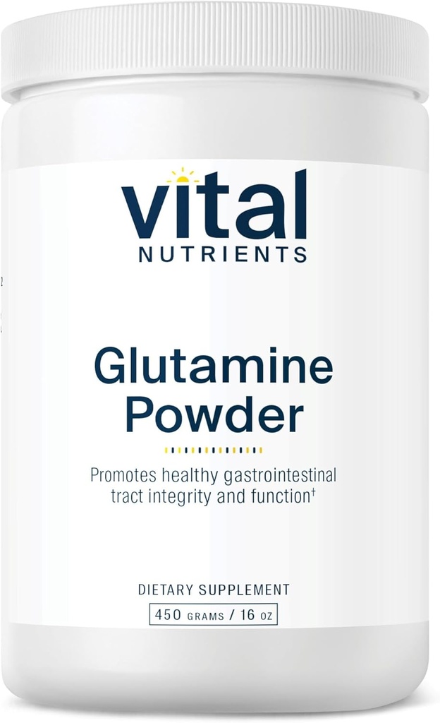 Polvere di glutammina vitale - Funzione sana del tratto gastrointestinale - Gluten, Dairy, Soy Free - Non-GMO - 450g/16 oz Polvere di L-Glutamina