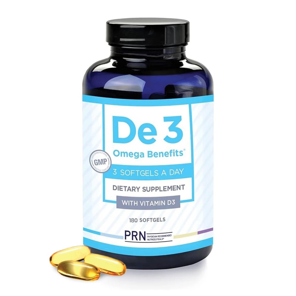 PRN De3 Dry Eye Ultra Pure rTG Omega 3 – Supporto per gli occhi secchi - 2240mg EPA & DHA – Nuovo & Migliorato-Burpless-1 servizio, fornitura di 2 mesi