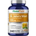 NusaPure St. John's Wort 20:1 Extract, 300 mg Equivalente a 6.000 mg 240 capsule vegetali (Vegetarian, Non OGM) Bioperine