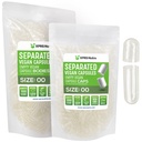 XPRS Nutra Vegan Size 00 Capsule Separati - 1000 Count Premium Empty Capsule Separati in Borse - Clear Empty 00 Pillole per DIY Supplement Filling