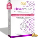 FlavonPause Hot Flashs Menopause Relief – CLINICALLY Tested –| Natural Hot Flash Relief, Night Sweats Relief, Skin Aging | Multi Menopause Symptom Relief | 30 Softgels