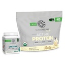 Polvere organica attiva del sole della proteina organica della polvere di Vanilla aromatizzata 45 Servings & Creatine polvere di monoidrato 60 Servings