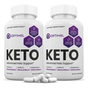 (2 Pack) Optimal Keto Pills 1275MG Nuova e migliore formula contiene Aceto di sidro di mele Extra Vergine Olio di Oliva Polvere Verde Tea Foglia 120 capsule