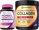 Probiotici & Multi Collagen Powder Bundle, Valore Pack per Vaginal, Pelle, Capelli, Salute Unghie, Senza Gluten, Pro (60 Capsule) & Collagen (45 Serve)
