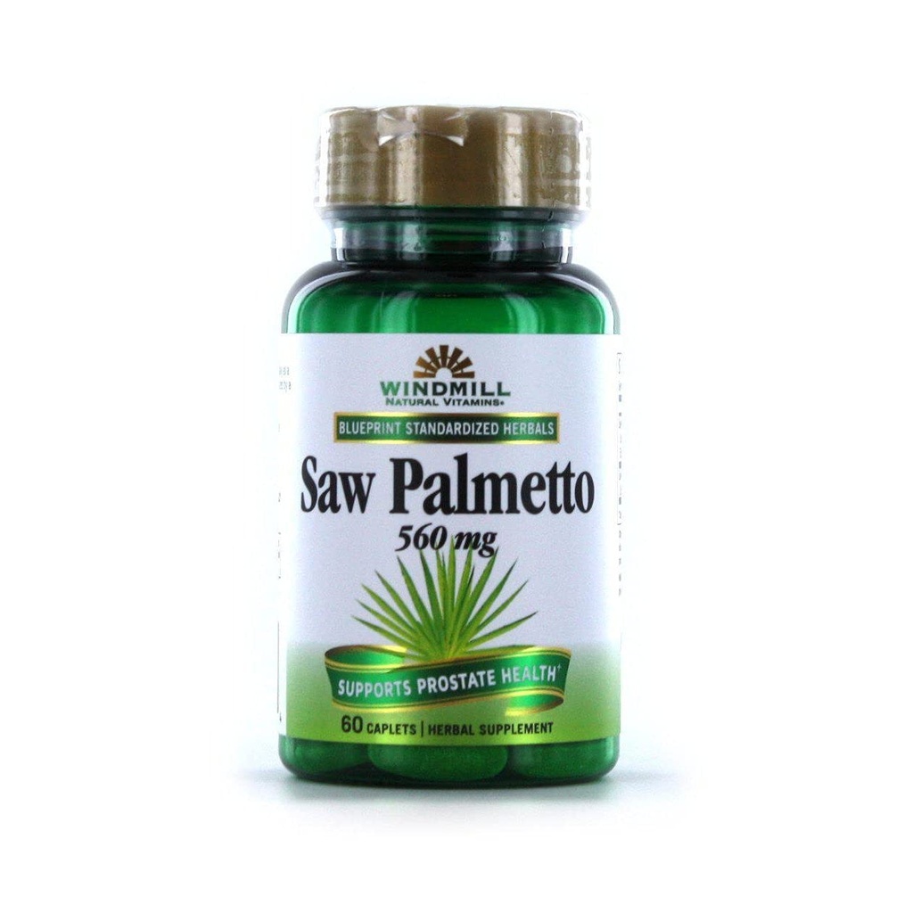 Erbe di mulino a vento visto palmetto 320 mg di integratori alimentari caplets - 60 ea