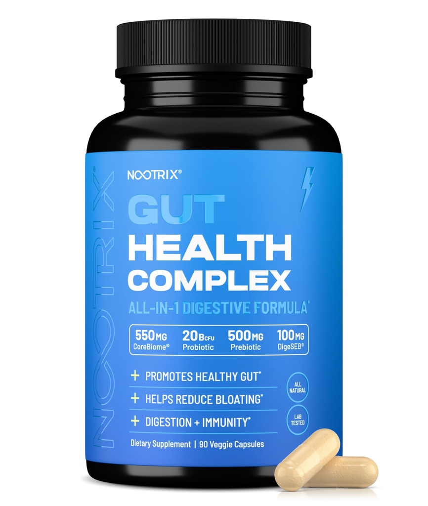 Nootrix Gut Protect and Restore Supplement | Probiotics for Gut Health, Colon Cleanse & Bloating Relief