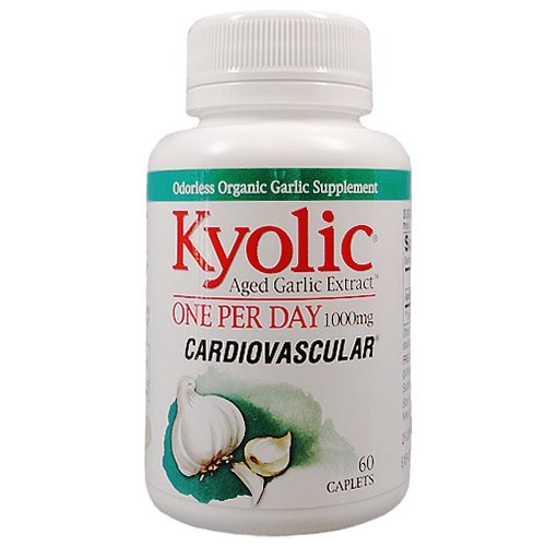 Estratto di aglio Kyolic Aged 1 al giorno, 60 Caplets, 1000 mg, da Wakunaga
