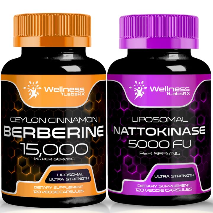 Capsule Integratori di Nattokinase - 5000 FU - Enzimi di Pure Japanese Natto Extract, Cuore e Supporto Immune