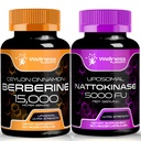 Capsule Integratori di Nattokinase - 5000 FU - Enzimi di Pure Japanese Natto Extract, Cuore e Supporto Immune
