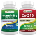 Vitamina B2 (Riboflavin) 100 mg & COQ10 100 mg