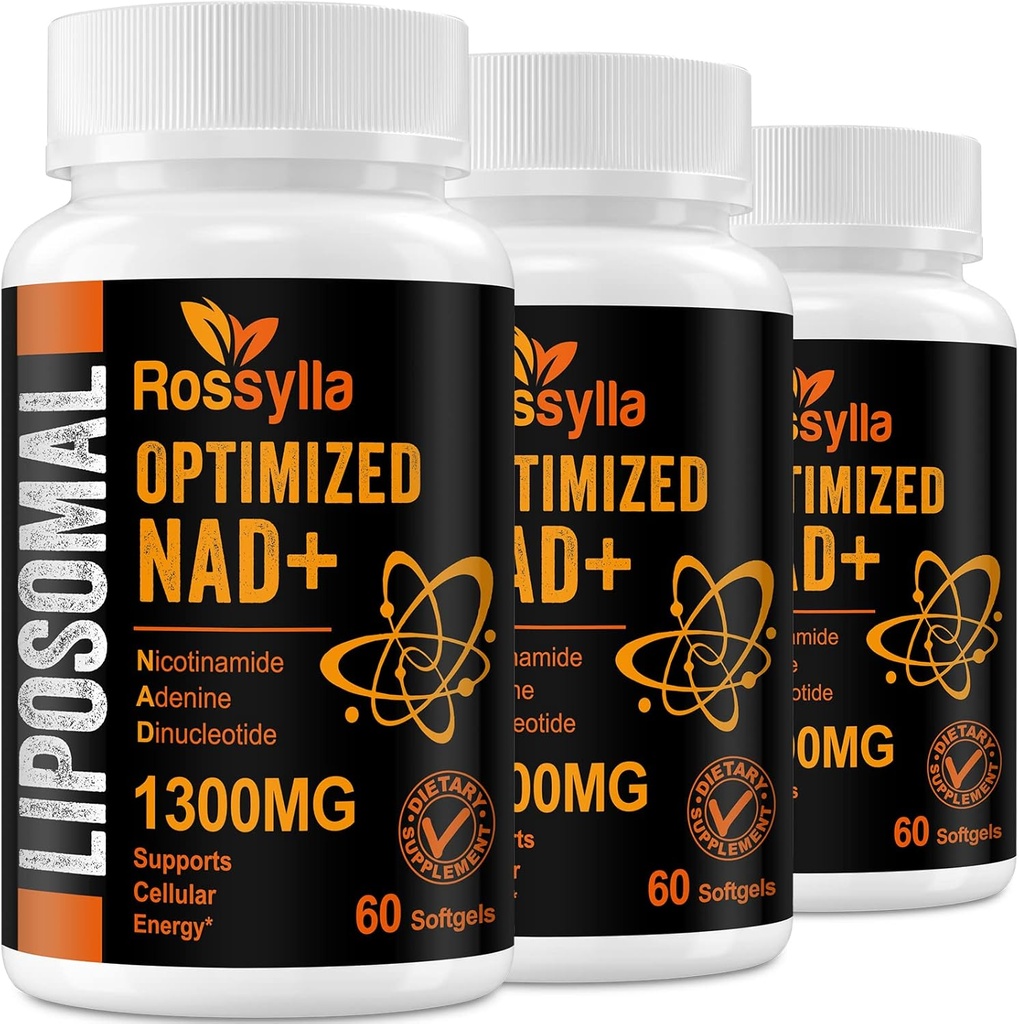 1300 MG Liposomal NAD+ Supplemento | Absorbimento più alto | Purest NAD Supplemet to Boost NAD+ Effetivamente | Boosting NAD+ Supplemento per Aging Defese, Energia cellulare, Longevità | 180 Conte