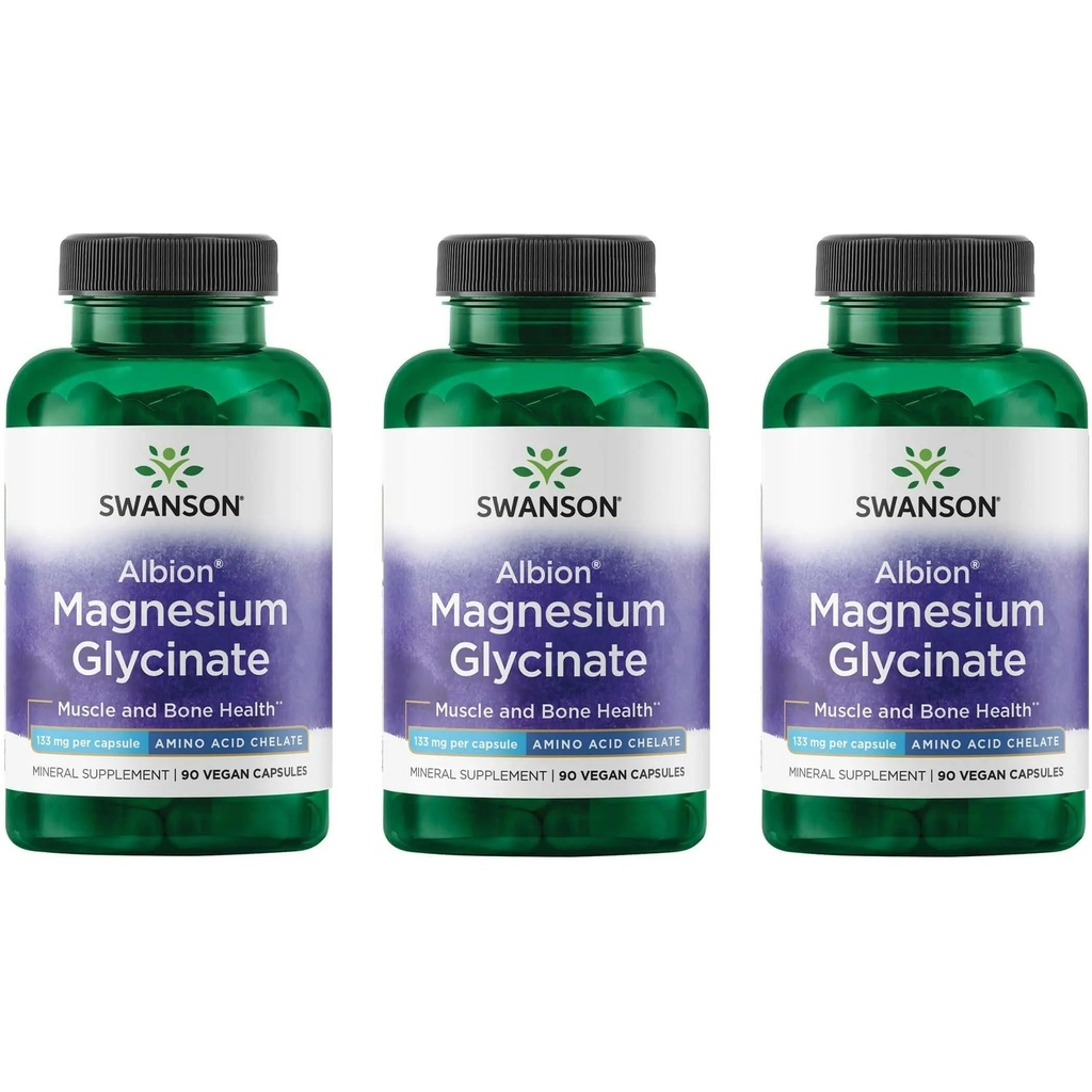 Cigno Chelato Magnesio 133 Milligrammi 90 Capsule (3 Confezione)