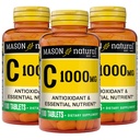 MASON Vitamina NATURAL C 1.000 mg, 300 giorni di alimentazione, Supporta sistema immunitario sano, antiossidante e nutriente essenziale, 3 confezione