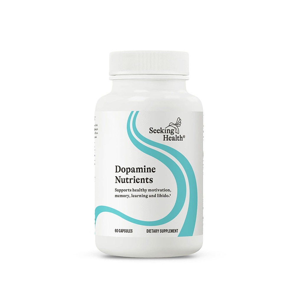 Alla ricerca di salute Dopamina Nutrienti, Supporto energetico, Supporto antiossidante, Vegetariano (60 capsule)