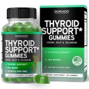 Supporto tiroide per le donne e gli uomini (90 Gummies) Ashwaganda, Iodio, Bladderwrack, Kelp, & Schisandra - Supplemento di supporto - Delicious Apple Flavor - Non-GMO, Vegan & Gluten-Free (90 Count)