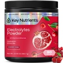 KEY NUTRIENTs Multivitamin Electrolytes Powder No Sugar - Polvere di elettrolita di ciliegia dolce - Endurance & Energy Supplement - Polvere di idratazione - No Calorie - 90 Serve - Made in USA