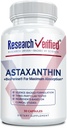Ricerca Astaxantina verificato - potente antiossidante, combatte radicali liberi, Supporta pelle, cervello, occhi e cuore - Zinco RDA, Vitamina E, BioPerine - 30 capsule - Non OGM, Made in Italy