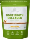 Amy Myers MD Bone Broth Collagen Powder - Organic Chicken Bone Broth - Supporta pelle sana e unghie - per Gut Health & Joint Support - 20 Servings, Pollo Flavor