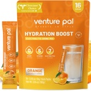Imballaggio della polvere dell'elettrolita senza zucchero di Venture Pal - Liquid Daily IV miscela di bevanda per l'idratazione rapida e il recupero del partito | 5 vitamine & 7 elettroliti| Keto Friendly | Non OGM | Vegan certificato | 16 Sticks