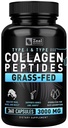 Zeal Naturals Collagen Peptides Collagen Pillole (360 capsule) Grass Fed Collagen Pepetide Powder - Polvere di collagene idrolizzata per JointTendon SupplementHair Skin and Nails -