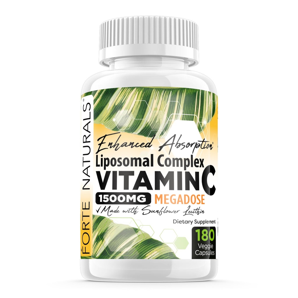 High Dose Vitamin C 1500mg Liposomal C Complex Supplemento con lecitina di girasole Integratori Integratori Latte Tracolla Lecitina 180 Capsule Celebrazione Vitamine