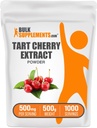 BulkSupplements.com Tart Cherry Extract Powder - Tappeto Cherry Supplement, Herbal Supplement - Antiossidante Sorgente, Gluten Free, 500mg per Serving, 500g (1.1 lbs) (Pack of 1)