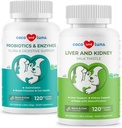 Thistle & Probiotics per Cani - Supporto per il fegato, Funzione dell'asciugamano, Supporto per la digestione per gas, diarrea, respiro cattivo del cane e costipazione